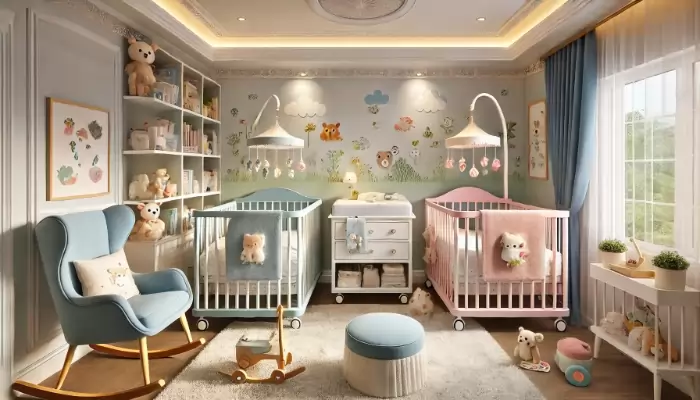 Quarto de Bebê Gêmeos