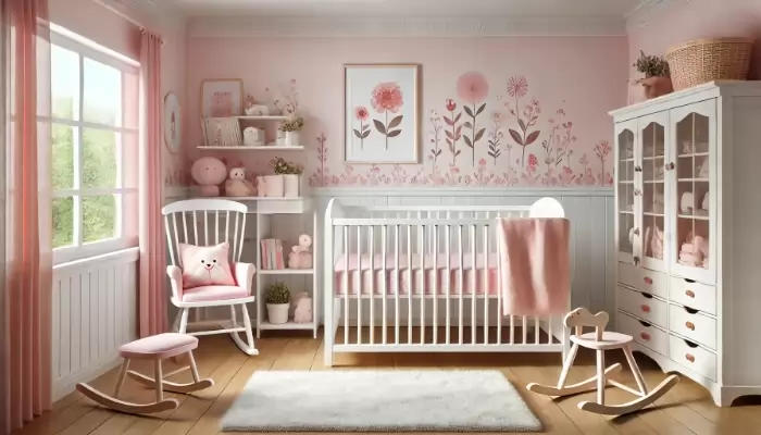 Quarto de Bebê Menina Floral