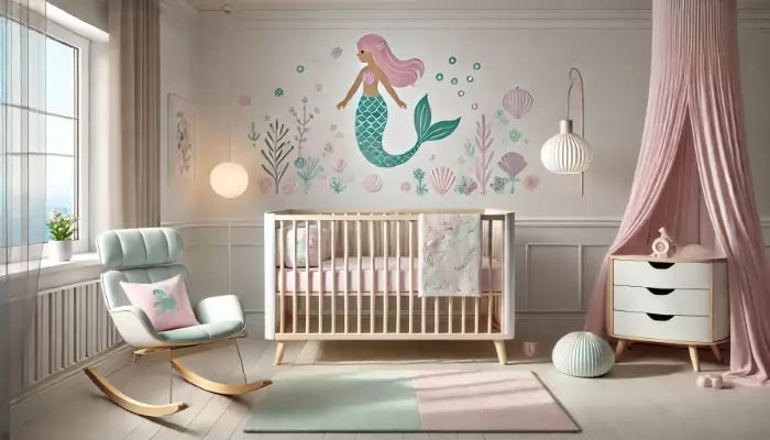 Quarto de Bebê Menina Sereia