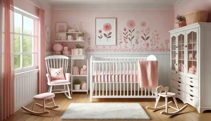 Quarto de Bebê Menina Floral
